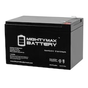 MIGHTY MAX BATTERY 12V 12AH Replacement for Power Patrol SLA1105 + 12V Charger ML12-12F2CHRGR22